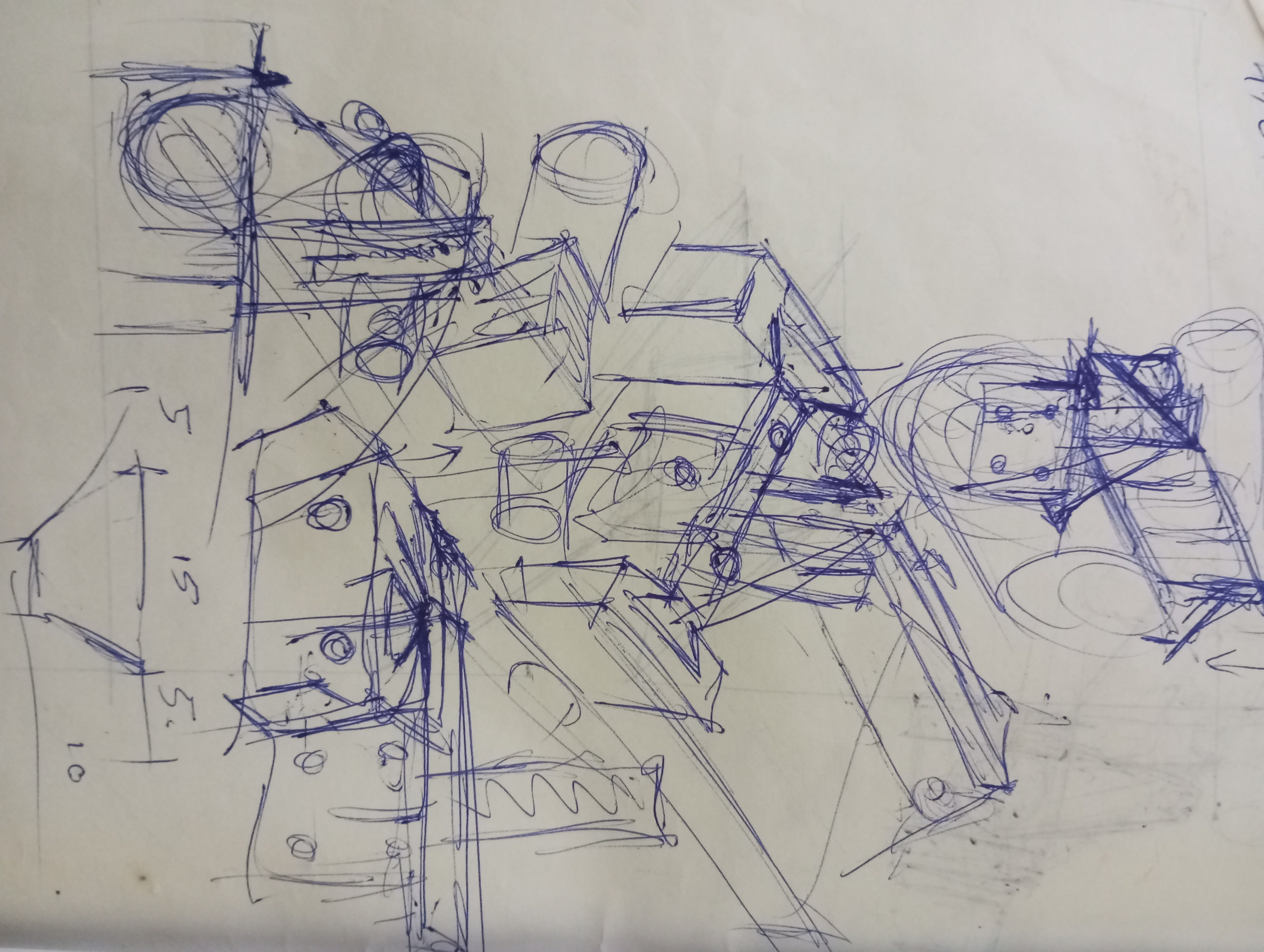 Industrial machine sketch